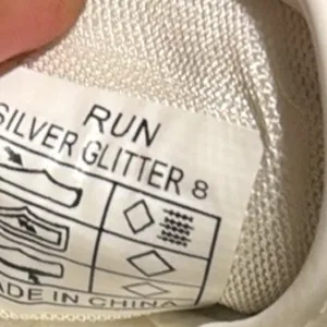 Vintage Havana White and Silver Sneakers size 8 thumbnail 4