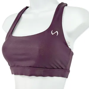 TLF Take Life Further Womens Purple Shimmer Crossback Sports‎ Bra S Yoga Gym thumbnail 8