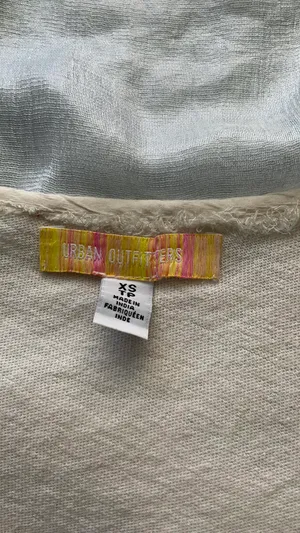 Urban Outfitters Cream Crop Top thumbnail 3
