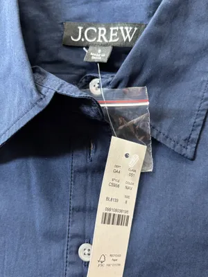 J.Crew Embroidered shirt-dress in cotton poplin thumbnail 3