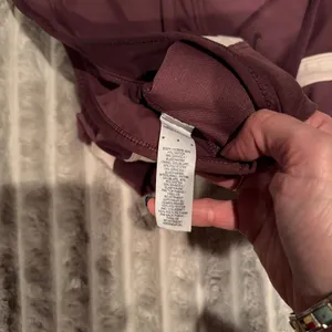 Nike Dri-FIT‎ High-Neck "RUN" Sports Bra - Maroon/Burgundy, Size Medium thumbnail 4