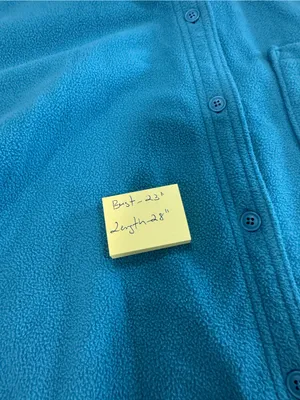 L.L. Bean Women L Large Fleece Button Front Shirt Jacket Blue Pocket Shacket thumbnail 9