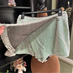 Revolve x NBD Fully Sequined Iridescent Green/Silver Skort Size Medium thumbnail 4