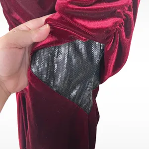 Vintage Y2K Bebe Women’s Medium Red Velvet Asymmetrical Club Party Dress Sequins thumbnail 3