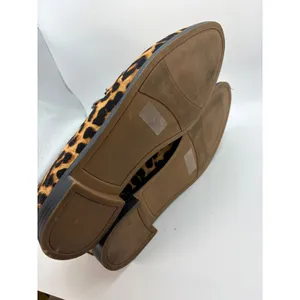 Franco Sarto Hudley Leopard Calf Hair Penny Loafers Womens 8.5M Brown Flats thumbnail 5