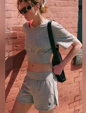 NWT Free People Movement Challenger Set In Heather Grey $128 MSRP New in free people poly bag No refunds or cancellations thumbnail 1