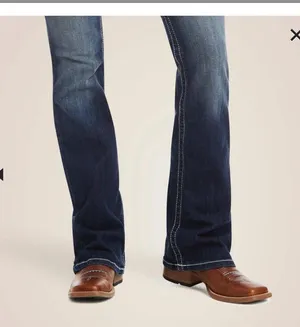 Ariat Blue Flare Wide Leg Jeans with Vintage Appeal thumbnail 4