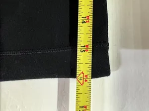 Smartwool Black A-Line merino wool knee length skirt L casual layering office thumbnail 11