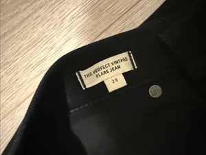 Madewell the perfect vintage flare Jean black size 28 thumbnail 5
