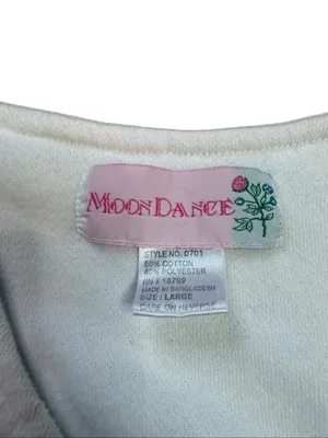 90s vintage Moon Dance White Button Front Terry Cloth Swim Cover Up Dress Large thumbnail 4