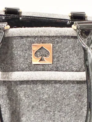 Kate Spade Alda Quinn Chestnut Hill Wool Bag Purse Grey Shoulderbag thumbnail 2
