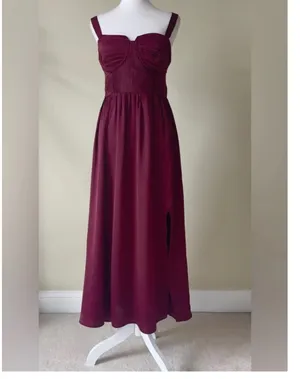 ASTR The Label burgundy dress thumbnail 2