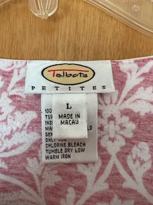 Talbots Red and White Floral Tunic Top thumbnail 2