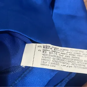 NWT Zara Draped Mini Dress Cobalt Blue Size Small thumbnail 5