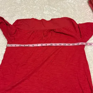 🎀 3/$20 Gap women’s small Henley‎ red knit blouse thumbnail 7