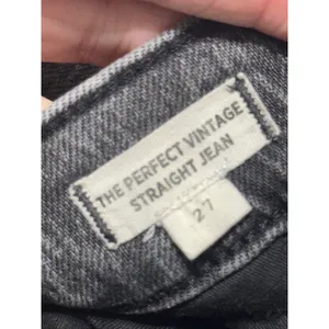 Madewell The Perfect Vintage Straight Jean Cosner Wash Faded Black Grey 27 thumbnail 7