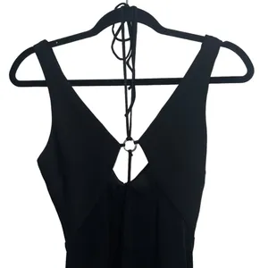 NEW NWT Bec + Bridge Adele Ring Embellished Cutout Maxi Dress Black thumbnail 5