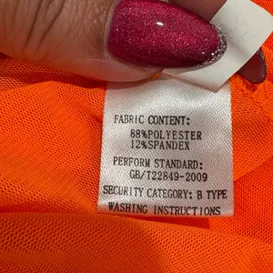 Elegant Orange Strapless Maxi Dress Size XL thumbnail 7