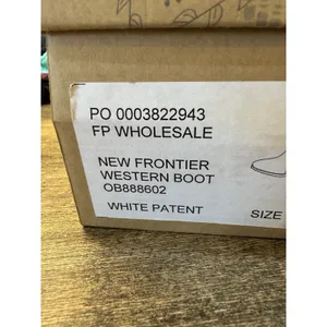 New Free People Frontier Western Boots Women's Size 36 White Patent Leather thumbnail 9