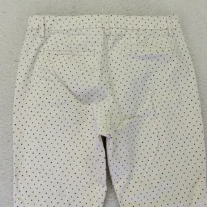 J.Crew‎ Womens Polka Dot Straight Leg Pants Ivory Navy Blue Size 31 F4451 thumbnail 9