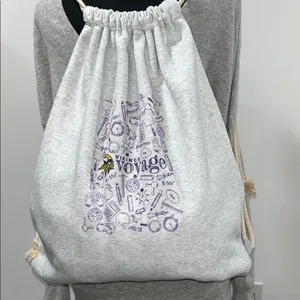 Large Backpack with Vikings Voyage design Gray thumbnail 1