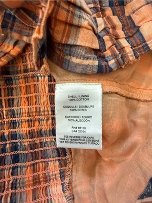 NWT Verb by Pallavi Singhee Anthropologie Cotton Ruffle Plaid Gingham Top medium thumbnail 10
