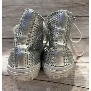 Women’s Chuck Taylor II All Star High Perforated Metallic Silver, Size Women's 6 thumbnail 4