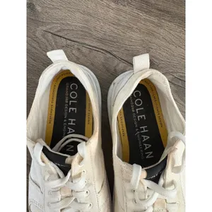 Cole Haan GrandPrø Tennis Sneaker Casual‎ Low Top Lace Up White Shoes Size 7B thumbnail 7