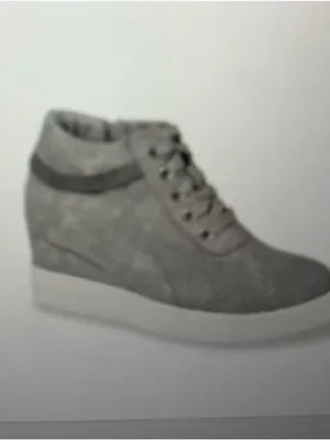 Journee Collection Women's High-Top Sneakers in Light Gray Size 11 thumbnail 8