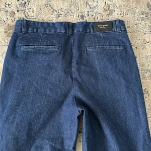 Kate Spade Women's Dark Denim Ooh Lala Broome Street Wide Leg Capri Jeans Sz 28 thumbnail 5