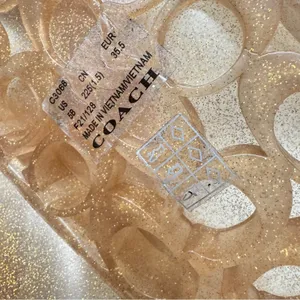 Coach Pink Champagne Jelly Slides Women’s 5 Flat Sandals Beach Pool Vacation thumbnail 4