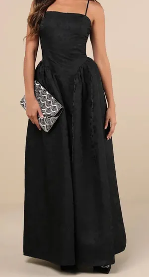 Lulus Black Corset Gown thumbnail 1