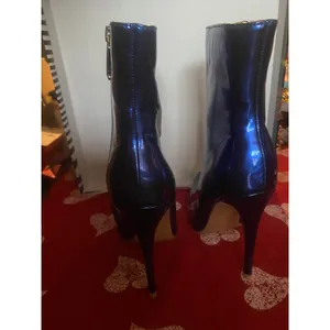Women's Cape Robbin Blue Heeled Boots Size 6.5 thumbnail 8