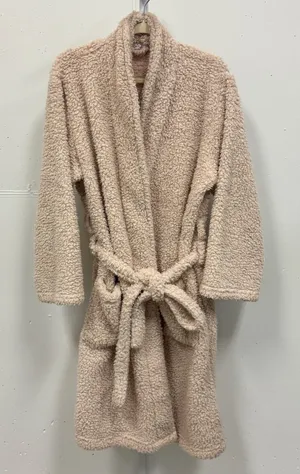 Pottery Barn Unisex Cozy Comfort Robe Teddy Plush Cozy Comfy Belted Large Beige‎ thumbnail 1