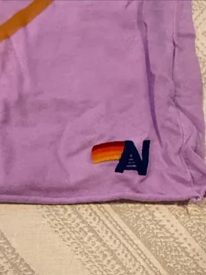 Aviator Nation Malibu CA Lilac Purple Graphic Tee XS Womens Soft T-Shirt thumbnail 3
