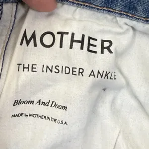MOTHER The Tripper High Rise‎ Straight Leg Distressed Jeans Blue Size 24 READ thumbnail 3