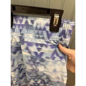 Columbia Athletic Shorts Womens‎ M Blue Graphic Print Casual Outdoor thumbnail 3
