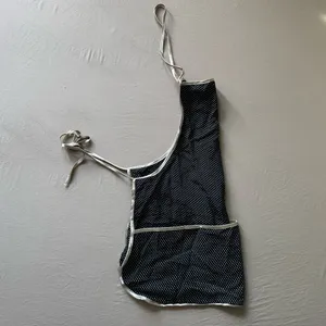 Polka Dot Granny Apron Black thumbnail 5