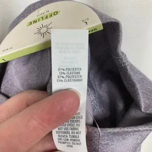 Aerie Offline Shell Purple Real Me High Waisted Crossover Leggings Sz.L NWT thumbnail 14