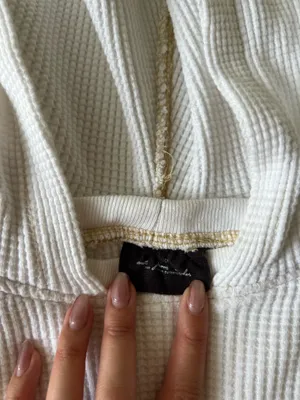 Urban Outfitters cropped waffle pullover thumbnail 2