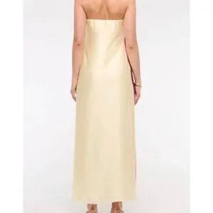 Abercrombie & Fitch Julia Hibiscus Flower Cream Midi Dress NWT Size M thumbnail 3