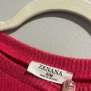 Zenana Cherilyn Ribbed Dolman Sleeve Top - Pink NEW thumbnail 3