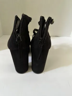 Lauren Conrad Women’s 8.5 Black Block Heel Shoes Academia Romantic Y2K 90s Fall thumbnail 6