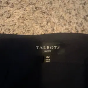Talbots Woman Black Wool Blend Pencil Skirt Plus Size 14W Career Knee‎ Length thumbnail 2