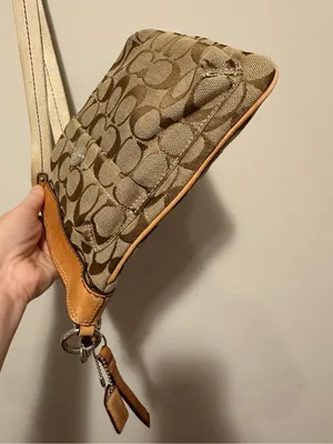 Coach 6442 Signature Canvas Crossbody Bag Brown Tan Leather Vintage Y2K 2006 thumbnail 3
