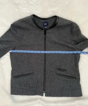 Gap Zippered Blazer size Medium thumbnail 6