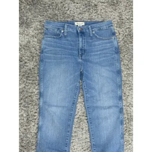 Madewell Women’s Blue Jeans 10” High Rise Skinny Raw Hem Stretch Distressed 29 thumbnail 5