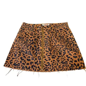 Free‎ People Zip It Up Animal leopard Print Mini Skirt Sz 27 thumbnail 4