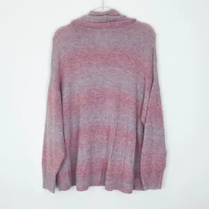 American Eagle Sweater XL Cowl Neck Pink‎ Purple Ombre Knit Pullover Oversized thumbnail 7