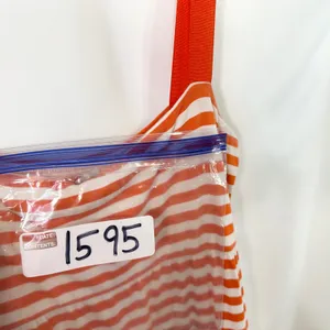 Old Navy Large Maxi Dress Orange White Striped Tiered‎ Sleeveless TN Vols 1595 thumbnail 10